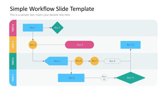 Editable Workflow Slide Design for PowerPoint
