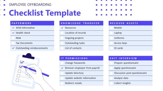 Free Employee Offboarding Checklist Template for PowerPoint