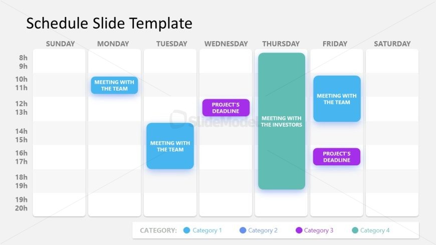 Free Schedule Slide Template