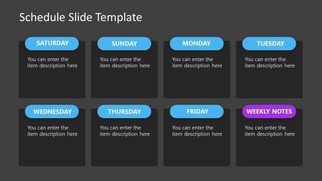 Weekly Schedule Slide PPT Template