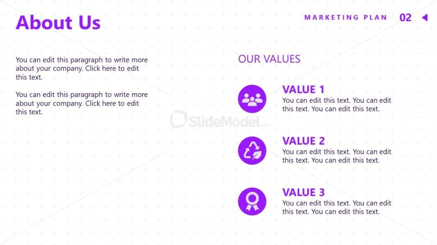 Free Marketing Plan Template PPT Slide