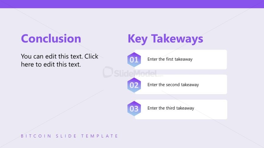 Conclusion Slide for Free Blockchain Slides PPT Template