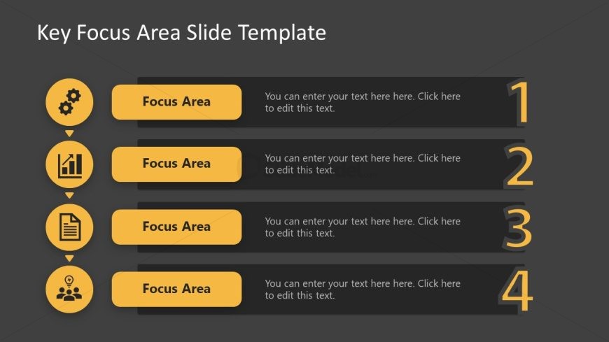 PPT Focus Area Checklist Slide Template