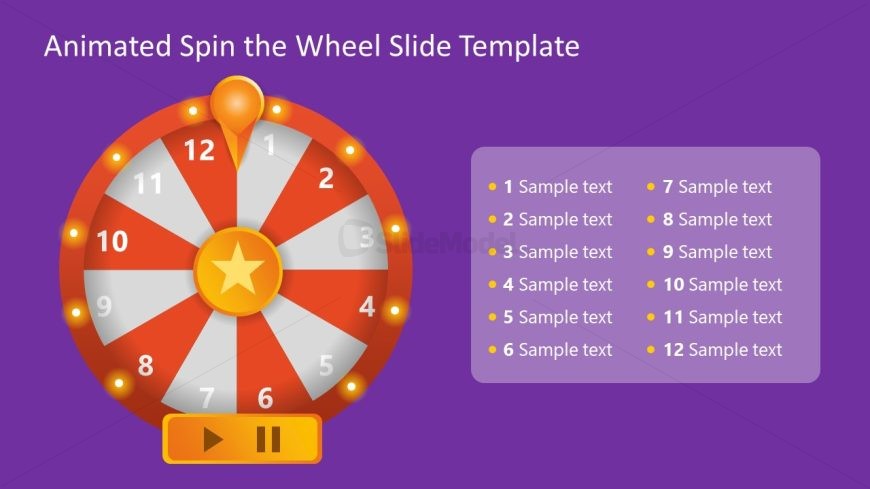 Spin the Wheel Slide Template