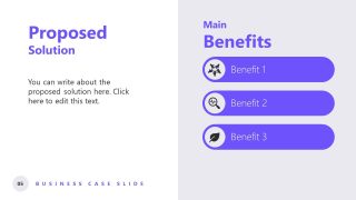 Editable Solution Slide for Business Case PPT