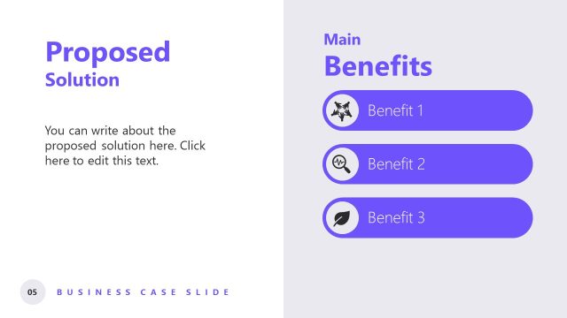 Proposed Solution Creative Slide Template