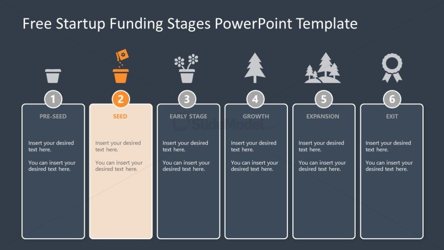 PPT Seed Slide for Funding Stages Template