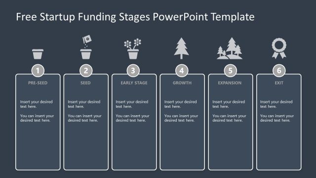 Funding Stages Slide Free Template for PowerPoint