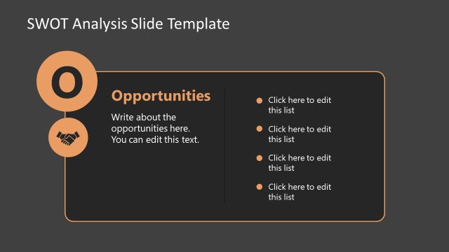 Creative Opportunities Slide – Free SWOT Analysis Template
