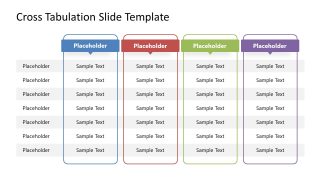 Free Crosstabs Diagram Slide Template for PowerPoint