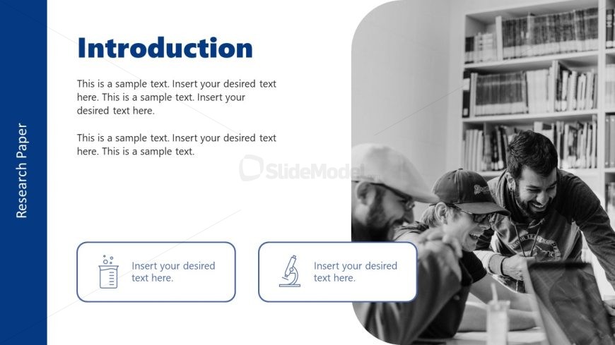 Editable Free Research Paper PPT Slide