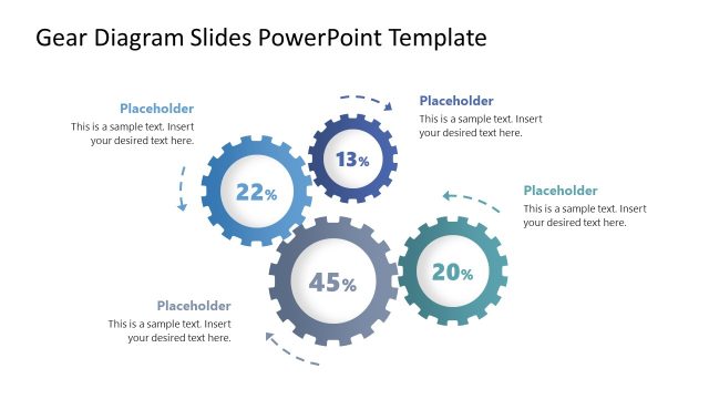 Free Gear Diagram Slide Template for PPT