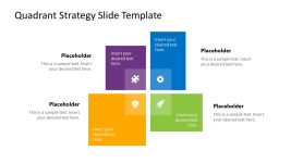 Free Quadrant Strategy Slide Template PPT Slide