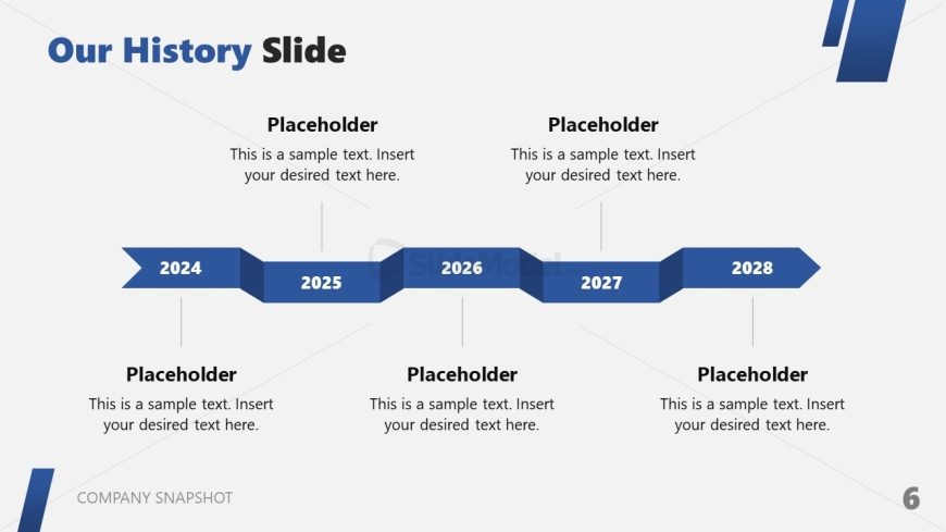 Free PPT Template for Company Snapshot Presentation 