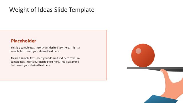 Free Weight of Ideas Presentation Slide Template