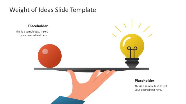 Free Weight of Ideas PPT Template
