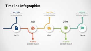 Free Timeline Infographics PowerPoint Slide 