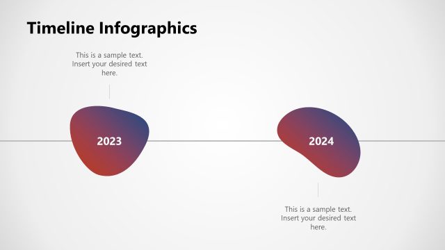 Editable Random Shape Timeline Slide