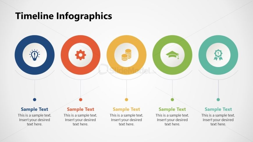 Free Editable Timeline Slide with Infographics 