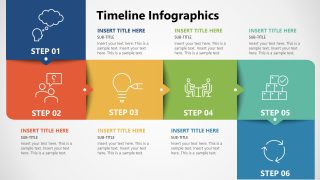 Customziable Free Timeline Infographics PPT Template 