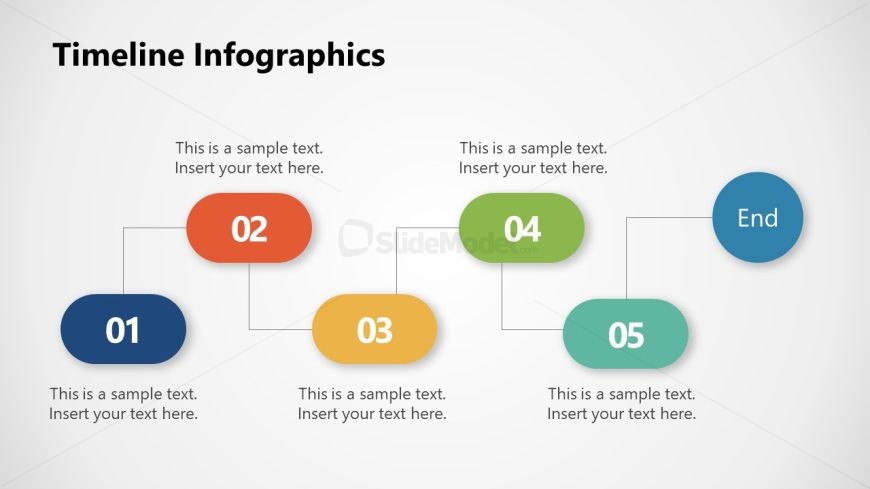 Timeline Infographics Slide for PowerPoint 