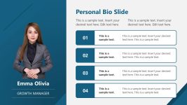 Free Personal Bio Slide PPT Template