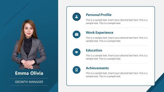 Free Personal Bio Presentation Template