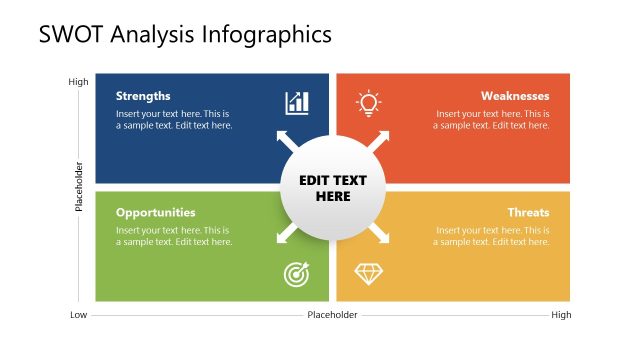 Matrix Diagram Slide – SWOT Infographics Template