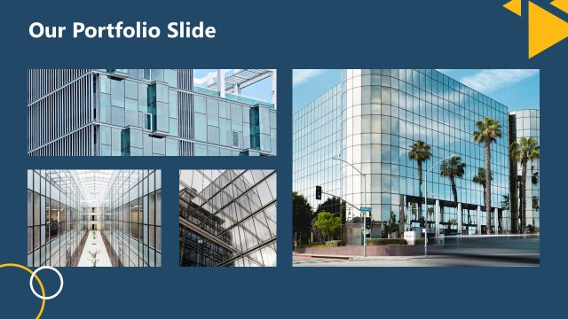 Editable Portfolio Slide for Presentation