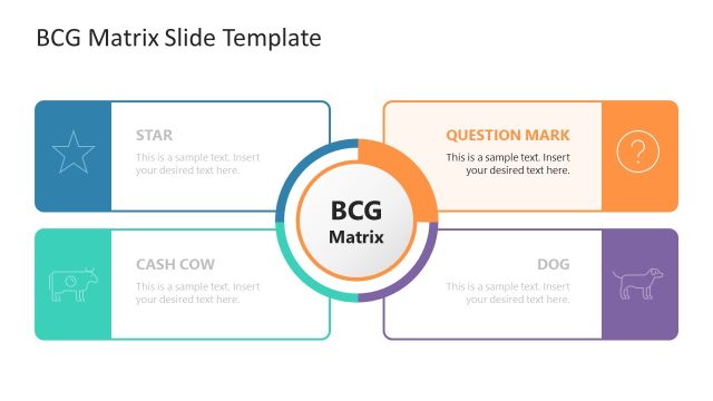 Editable Free BCG Matrix Template Slide
