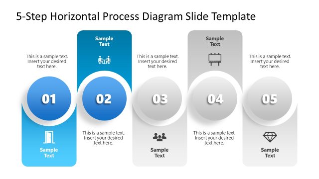 Step 2 Spotlight Slide – Free 5-Step Horizontal Process Diagram