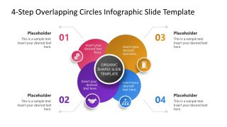 Editable Free 4-Step Overlapping Circles Infographic Template