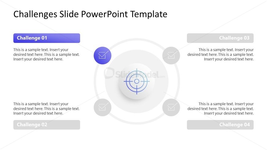 Free Challenges Infographic Template for PowerPoint