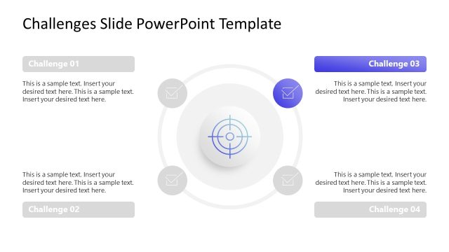 Customizable Free Challenges Infographic PPT Template