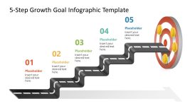 Free 5-Step Growth Goal Infographic Presentation Slide