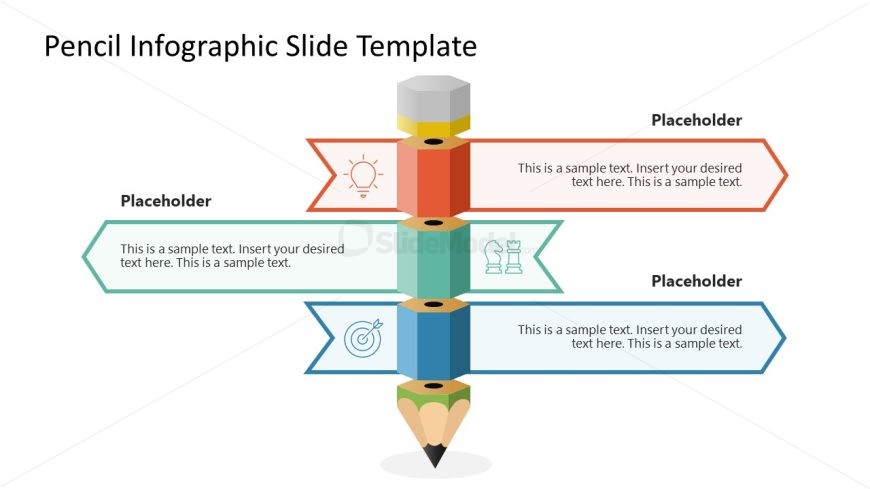 Free Pencil Infographic Slide PPT Template