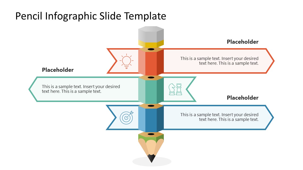 Free Pencil Infographic Slide PPT Template 
