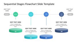 Free Sequential Stages Process Flow Presentation Template