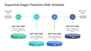 Editable Sequential Stages Process Diagram Template