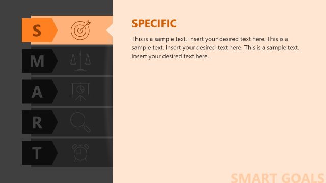 Specific Slide – Free SMART Goals Template