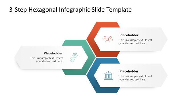 Editable Free Hexagonal Infographic PPT Template