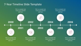 Free 7-Year Timeline PPT Slide Template