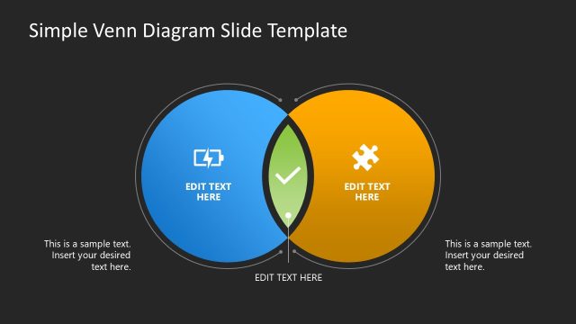 Free Simple Venn Diagram Template Slide