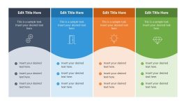 Free 4-Item Infographic PPT Diagram