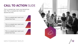 Editable Free Meetup PPT Template