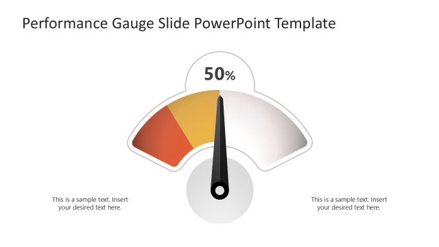 Editable Free Performance Gauge PPT Template
