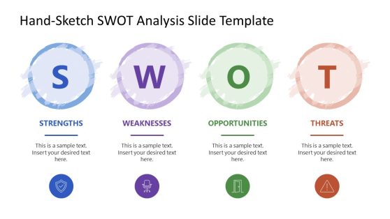 Cover Slide - Free Hand-Sketch SWOT Analysis Template