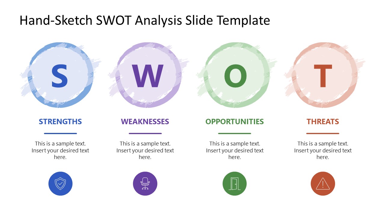 Cover Slide - Free Hand-Sketch SWOT Analysis Template