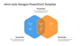 Customizable Free Hexagonal Venn Presentation PPT Slide