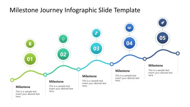 Free Milestone Journey Infographic PowerPoint Template